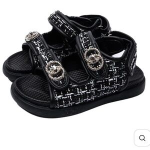 Boutique inspired dad sandals girls size 10